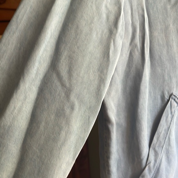 Soft blue jean chambray bomber jacket - Picture 4 of 6